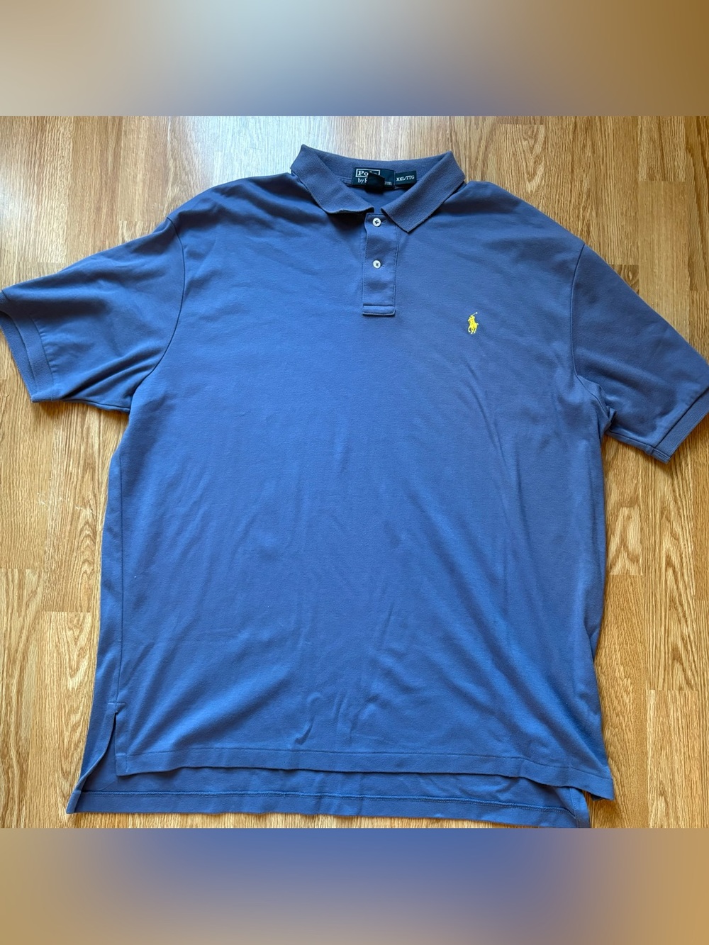 Vintage Polo Ralph Lauren Soft Cotton Blue Polo Shirt Men Size XXL